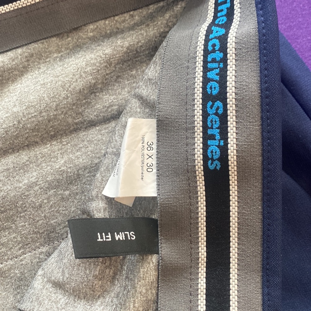 Mens Haggar suit jacket (44R) and pant (36x30) - Picture 3 of 5